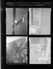 Flood pictures and Stokes stop sign flooded; X-Ray Machine (4 Negatives), December 1955 - February 1956, undated [Sleeve 12, Folder d, Box 9]
